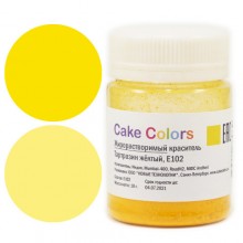 Краситель жирорастворимый Тартразин желтый Cake Colors, 10г